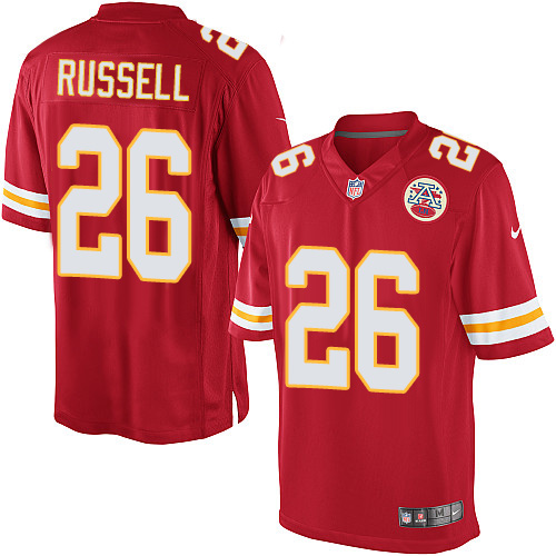 Youth Elite KeiVarae Russell Nike Jersey Red Home - #26 NFL Kansas City Chiefs